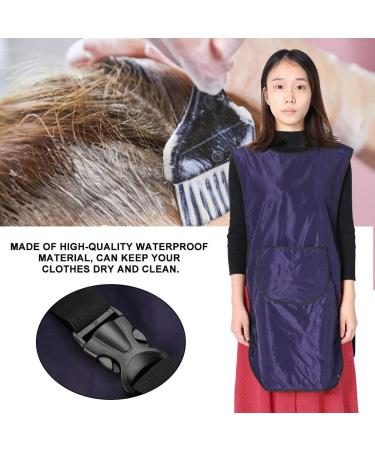 Professional Hair Stylist Cape - Durable Dark Purple Barber Apron with Push Button Closure | Multi-Purpose Protection for Hairdressers & Families - Buy Online on GoSupps.com