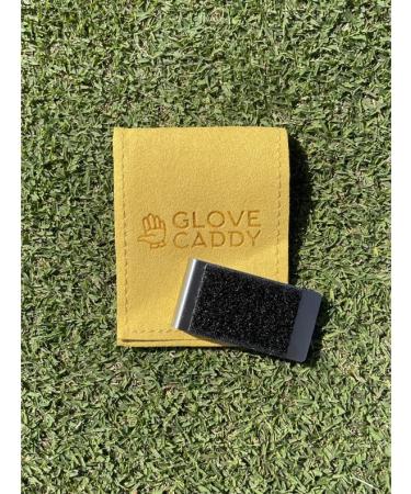 Glove Caddy Golf Glove Holder - Stainless Steel Hook and Loop Money Clip - Golf Accessory for Men and Women