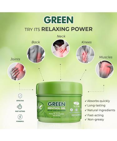 ROSS D ELEN Green Menthol Relief Gel - Large Size | Fast International Shipping for Pain Relief - Buy Online on GoSupps.com