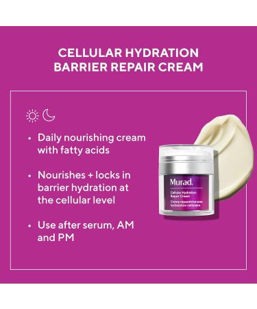 Murad Cellular Hydration Barrier Repair Cream | Nourishing Face Moisturizer for Dry Skin | Bilberry Omega Fatty Acids & Allantoin | 1.7 Fl Oz - Buy Online on GoSupps.com