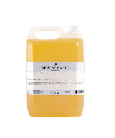 Mystic Moments |Rice bran - beam oil 10 liters - pure and natural oil Perfect for hair face nails aromatherapy massage and oil dilution vegan GVO free 10 l (1 Pack)
