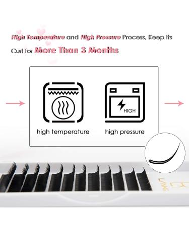 LANKIZ Individual Eyelash Extensions 15-20mm Classic 0.2mm DD Curl | Volume Lash Extensions - Buy Online on GoSupps.com