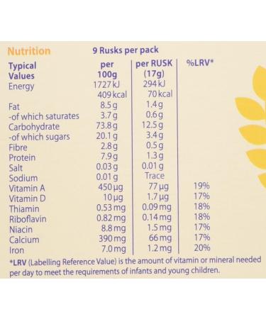 Farley's Rusks Reduced Sugar 150g | Suitable for All Ages 4-6 Months & Up - Buy Online on GoSupps.com