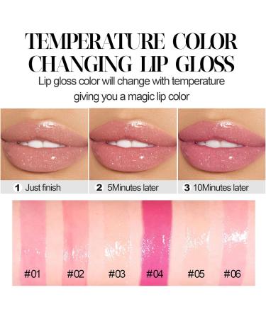 Aloe Vera Lip Oil Gloss Magic Colour Changing Lipgloss Long Lasting Glitter Lip Gloss Set Lips Moisturizer Aloe Vera Lip Stick for Women Girls (6pcs Lip Oil) - Buy Online on GoSupps.com