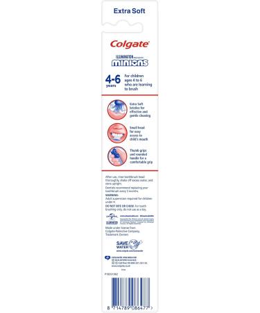 Colgate Kids Toothbrush for Ages 2-6 - Extra Gentle Manual Toothbrush with Suction Cup (Pack of 3) - Buy Online on GoSupps.com