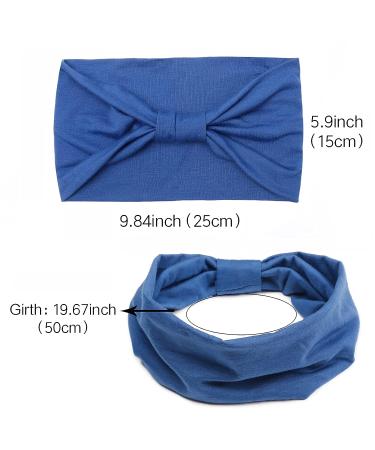 Tobeffect African Boho Wide Headband for Women - Knotted Head Wrap Turban Hair Accessory - Buy Online on GoSupps.com