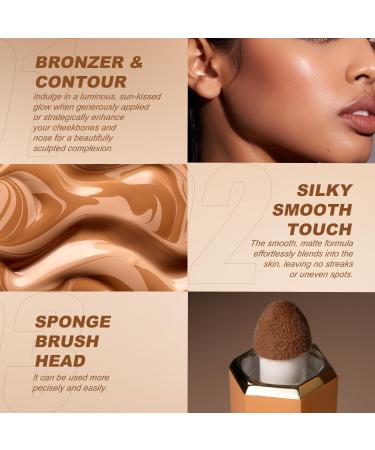 Buy YOUNG VISION Soft Liquid Cream Contour & Glow Bronzer - Lightweight Long-Wearing DARK Contour 0.17 Fl Oz - International Shipping Available - Buy Online on GoSupps.com