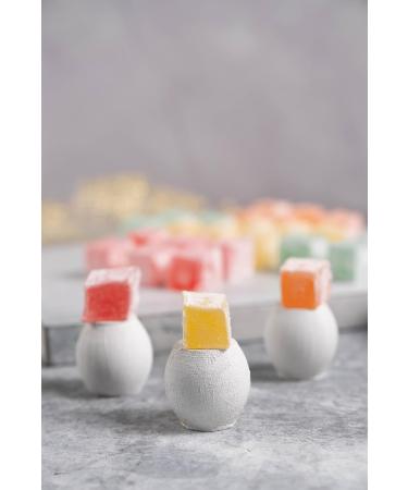 Mughe Gourmet - Bo te l gante de loukoums - 750g - bonbons d lice turcs - Halal-Vegan - Saveurs de fruits : rose fraise citron orange menthe - Cadeau pour occasions sp ciales anniversaires - Buy Online on GoSupps.com