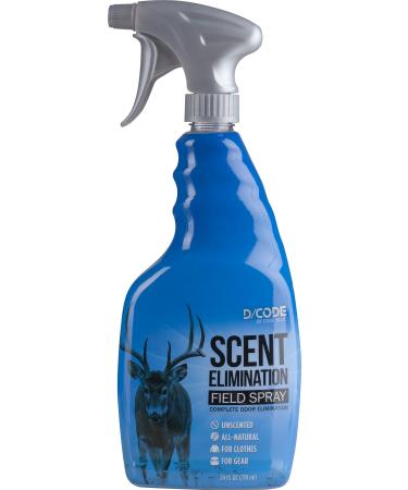 Code Blue D/Code Unscented Field Spray, Scent Elimination, Choose Size 24 oz