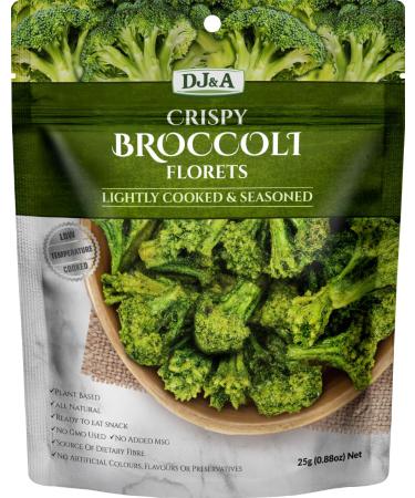 DJ&A Crispy Broccoli Florets 25g - 12 Pack