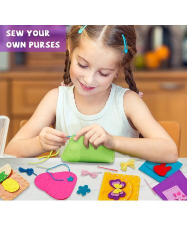 Flying Childhood Felt Crafts for Girls Sewing Kit - DIY Bags and Purses for Beginners | Arts and Crafts Projects for Kids - Christmas Gift Idea - Buy Online on GoSupps.com