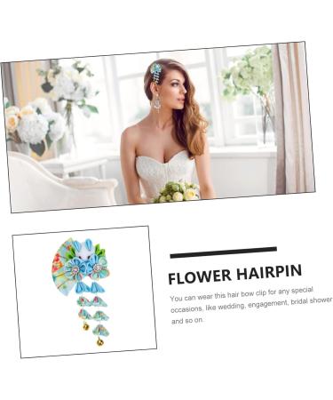 Angoily Tassel Bell Hair Accessory Retro Decor Bride Headdress Bunny Clips Tassel Hair Clips Chinese Hair Hand Decor Hair Accesories Hair Accessory for Women Kimono Miss Accessories Cloth - Buy Online on GoSupps.com