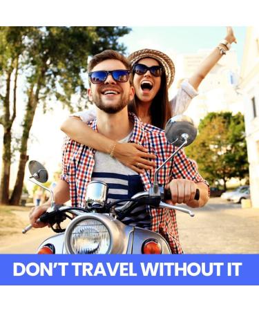 Travel Medicine Kit - 16 TSA-Approved Packets | Ibuprofen Bismol Antacids | Real Vitamins - Buy Online on GoSupps.com