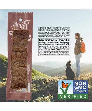  Primal Spirit Foods Primal Spirit Meatless Vegan Strips - High Energy High Protein Non-GMO 93% Fat Free Snacks Vegan Jerky - 28g Pack of 1 Teriyaki Flavour - Buy Online on GoSupps.com