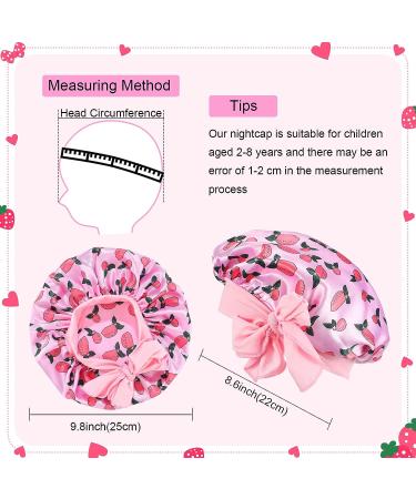Kids Satin Bonnet Sleeping Cap for Girls Boys - 5 Pcs | Soft Satin Hair Bonnet for Night | Wide Band Toddler Infant Sleep Cap - 5 Styles - Buy Online on GoSupps.com