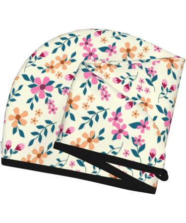 Quick-Dry Hair Towel Wrap - Cute Flower Hair Drying Turban with Button | Best Hair Towel for Fast Drying - Buy Online on GoSupps.com