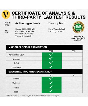 Oil of Oregano Vegan Softgels Oregano Oil with Black Seed Oil & Rosemary 4 in 1 Organic Oregano Capsules Supplement for Immune Support Digestion Health - Wild Non-GMO 120 Ct Oregano 120 Count (Pack of 1) - Buy Online on GoSupps.com