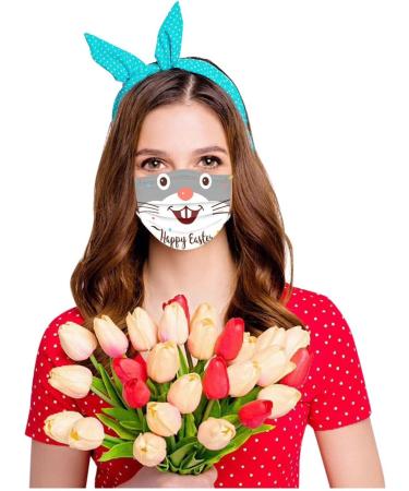 Buyaole 50-Piece Washable Mask Bandanas - Reusable Cloth Mouth & Nose Protection Multi-functional Anti-Dust Fabric Masks for Adults - Buy Online on GoSupps.com