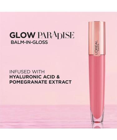 L'Oreal Paris Glow Paradise Hydrating Lip Balm-in-Gloss | Pomegranate & Hyaluronic Acid | Sophisticated Rose 0.23 fl oz - Buy Online on GoSupps.com