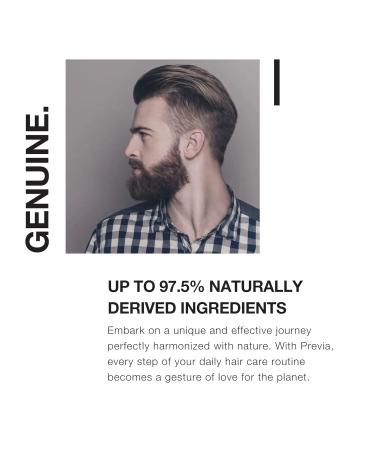 PREVIA Man Wash 3-in-1 Cleanser - Hair Shampoo Body Wash Shaving Conditioner (8.45 oz) | Best Men's Grooming Product for All-in-One Cleanliness - Buy Online on GoSupps.com