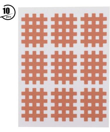 10 PCS Elastic Spiral Cross Kinesiology Tape Physical Therapy Cross Tape Athletic Sports Lifting Tape for Back Knee Shoulder Ankle Wrist Foot Elbow Arm(10 PCS-Skin Color) - Buy Online on GoSupps.com