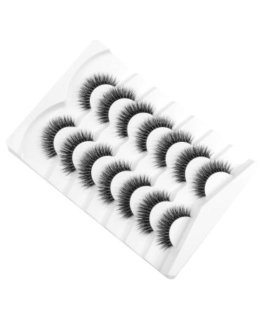 3D Clear Band Cat Eye False Eyelashes | Natural Look Wispy Fake Eyelashes | Reusable Soft Eyelash Set | Happy Heartbeat No.207 (7 Pairs) - Buy Online on GoSupps.com