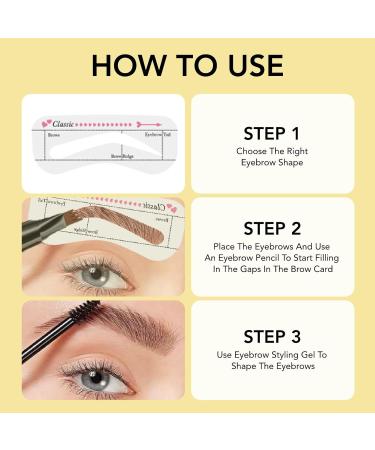 2in1 Eyebrow Pen with Gel and 4 Fork Tips with 3 Eyebrow Cards Microblading Eyebrow Pen Waterproof with Sealing Eyebrow Gel Waterproof Eyebrow Pen for Long Lasting Use E - Buy Online on GoSupps.com