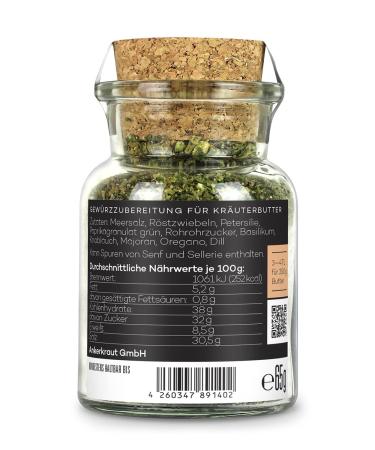 Ankerkraut Herb Butter Spice - DIY Herb Butter in 65g Cork Jar | International Shipping Available - Buy Online on GoSupps.com