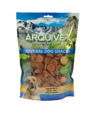 ARQUIVET Salmon Chips 1 Kg - 100% Natural Dog Snacks - Chuches, Prizes, Candies, Canine Rewards
