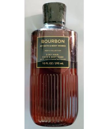 Bath & Body Works Men's Bourbon 3-in-1 Hair Face & Body Wash Shower Gel and Body Cream 2 Piece Set - Buy Online on GoSupps.com