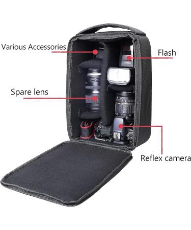 AYVANBER Waterproof Camera Protective Bag Insert for DSLR/SLR - Shockproof & Roomy Lens Pouch with Thicken Partition for Sony Canon Nikon Camera, Flash & Accessories - Buy Online on GoSupps.com