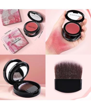 DE'LANCI Cream Blush for Cheeks Highly Pigmented Soft Matte Blusher Long Last Rosy Glow Blush for Women Lightweight Natural Creme Blush Makeup Buildable Not Greasy Vegan & Cruelty Free(TIPSY 01#) 01# Tipsy - Buy Online on GoSupps.com