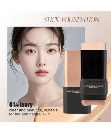 Korean Foundation Durable Face Foundation 01# Cream-white Color Clear And Bright Suitable For Equitable And Natural Skin - Buy Online on GoSupps.com
