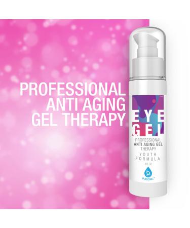 Pursonic Professional Anti Aging Eye Gel - 2 OZ Organic Formula for Dark Circles Puffiness & Wrinkles - Hyaluronic Acid for Men & Women - Buy Online on GoSupps.com