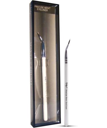 Nanshy Precise Bent Eyeliner Brush Thin Tip Angled Eyeliner Brush with Small Fine Point Tip for Dry or Gel Eyeliner Application - Angle Eye Makeup Brush Tool - Vegan & Cruelty-Free - White - Buy Online on GoSupps.com