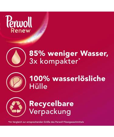 Perwoll Renew Caps Color & Fiber Detergent - 80 Washes of All-in-One Care for Vibrant Colors & Smoother Fabrics - Buy Online on GoSupps.com