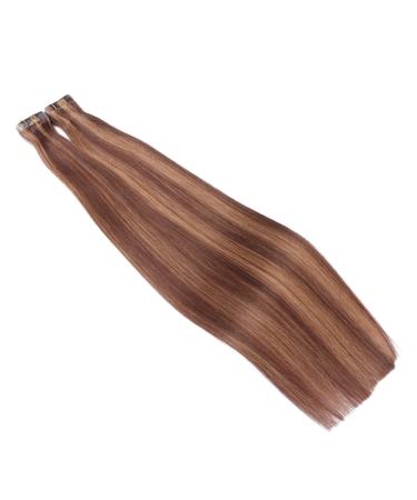 Tape In Hair Extensions #6/12 - 40cm 100% Remy Real Hair 30 Bricks (4cm Wide) with Adhesive Tape by Novon Hair Extensions - International Shipping Available - Buy Online on GoSupps.com