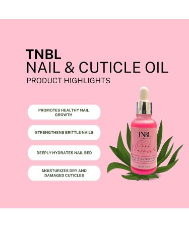 TNBL Pink Pineapple 30ml Nail & Cuticle Oil Dropper - Hydrating Formula for Healthy Nails - Buy Online on GoSupps.com