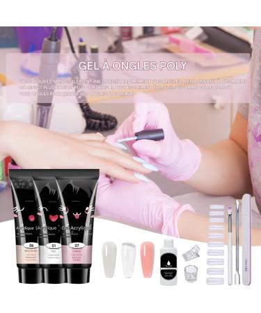  Mppchhn Nail Gel Extension Kit - 10pcs Nail Gel Kit - Personal Care Supplies for Spa Wedding Holiday Summer Party Home Travel and Home - Buy Online on GoSupps.com