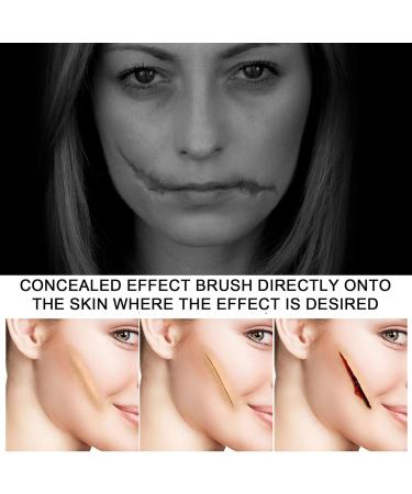  EIMSOAH Scars Make Up Liquid 15ml x 2 Scary Scary Scar Water Special Effects for Halloween Costume Parties Theater - Buy Online on GoSupps.com