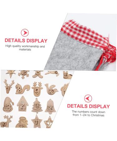 Cabilock DIY Advent Calendar 3 Sets Christmas Calendar Bag Calendars Xmas Candy Bags Drawstring Bags Number Storage Bags - Buy Online on GoSupps.com
