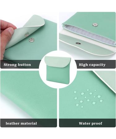 Sanitary Napkin Storage Bag 2 Pcs Period Pouch Organizer for Menstrual Pad & Tampon - Portable Feminine Hygiene Kit for Women/Girls (Green & Blue) - Buy Online on GoSupps.com