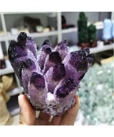 1 pc 360g Purple Ghost Phantom Quartz Crystal Cluster Specimen Crystal Cluster - Buy Online on GoSupps.com