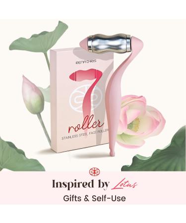 Rena Chris Stainless Steel Face Roller | Metal Facial Massager for Puffiness Reduction - Ideal Skin Care Gift for Women (Silver - Buy Online on GoSupps.com