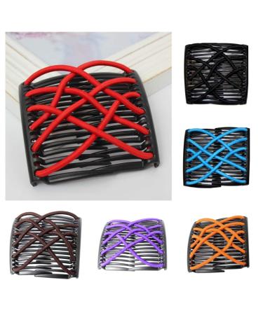 JUSTFOX Trendy African Hairclip - Purple Hair Clip & Comb for Stylish Looks | Shop Internationally! - Buy Online on GoSupps.com