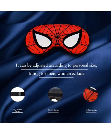 Mukveitn Silk Sleep Mask for Kids 2PACK - Adjustable Lightweight Eye Mask for Boys, Women, Men - Ideal for Sleeping, Travel, Parties - Includes 1 Storage Bag - Buy Online on GoSupps.com