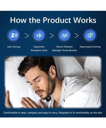 Smart Throat Anti Snoring Device - Adjustable Electric Massage Solution for Better Sleep - Buy Online on GoSupps.com