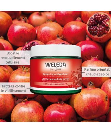 WELEDA - Regenerating body balm with pomegranate - Improves elasticity - dry to very dry skin - NATRUE* - Vegan** - 150 ml - Buy Online on GoSupps.com