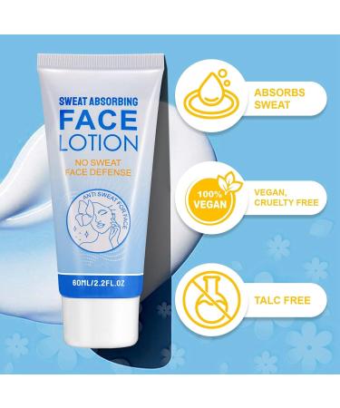 Sweat Absorbing Face Lotion Face Discourage Sweat Face Antiperspirant Antiperspirant and Oil Control Lotion Antiperspirant for Face Anti Sweat Oil Face Lotion Forehead and Scalp and Oily Face Control - Buy Online on GoSupps.com
