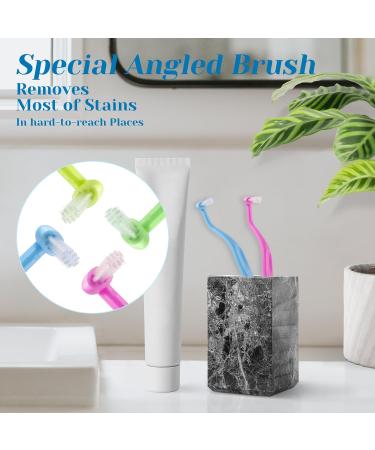 Qianyu 4-Piece Orthodontic Tuft Toothbrush Set - Ideal for Braces & Dental Care | International Shipping Available - Buy Online on GoSupps.com